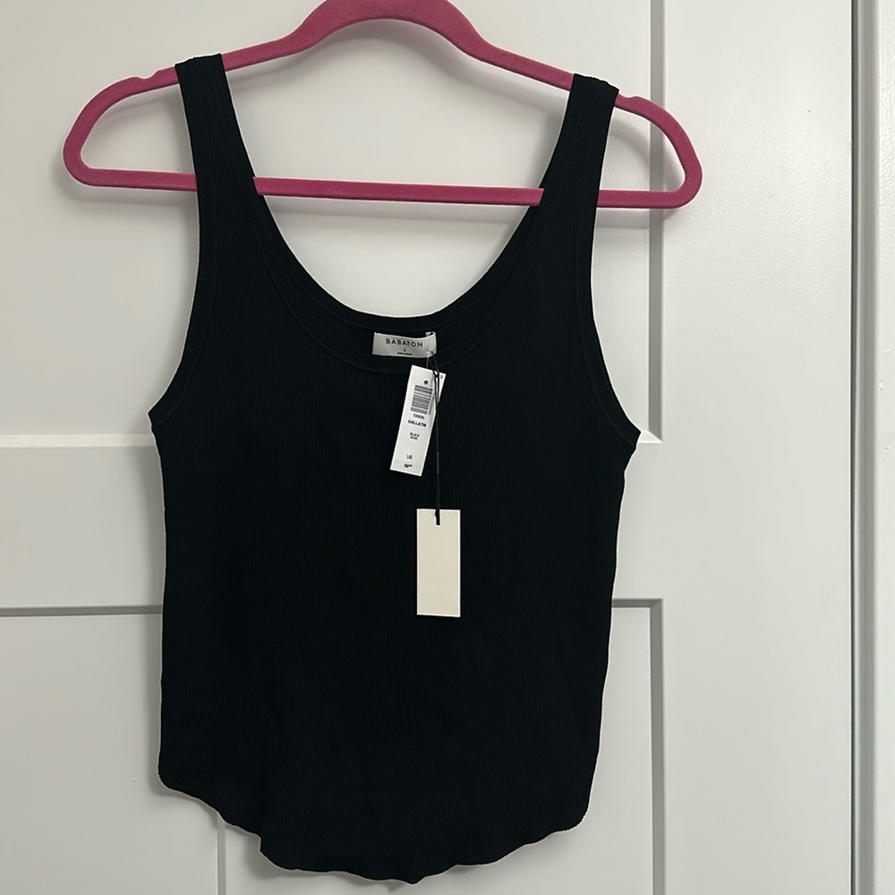Aritzia Babaton Black Gallatin Tank top NWT large
